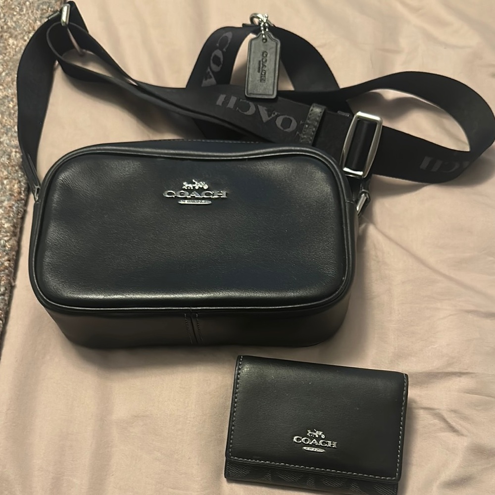 Coach Black Crossbody Bag with Sleek Design